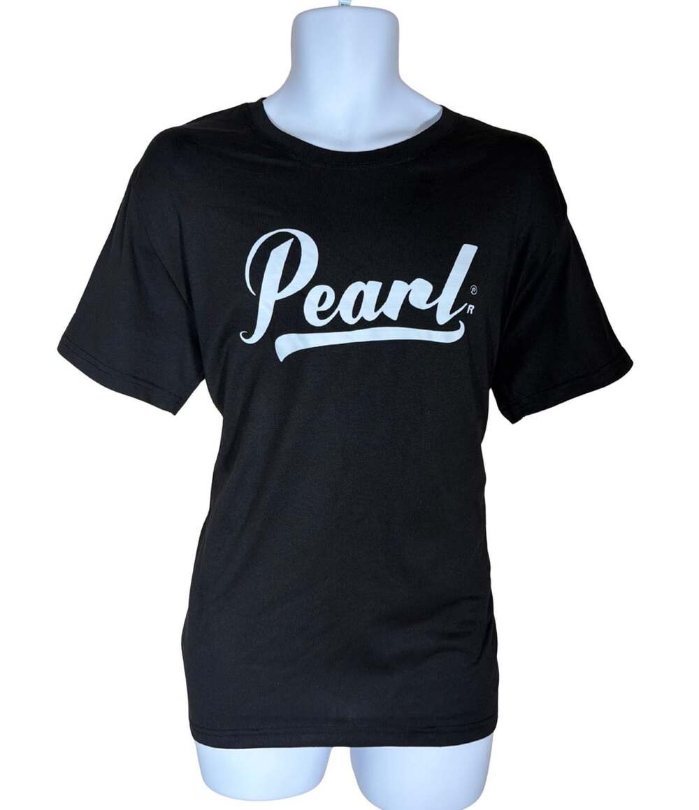 Pearl Drums Logo T-Shirt Black in Large